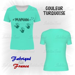 tee-shirt pour femme personnalisable. fabrication française