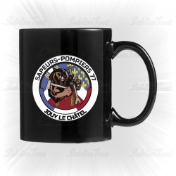 Mug Noir Amicale Pompiers -...