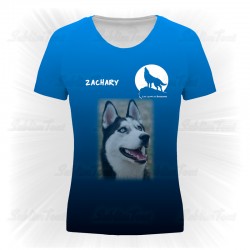 Tee shirt Bleu Loups de...