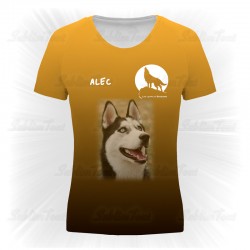 Tee shirt Orange Loups de...