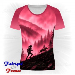 Tee shirt Cani Trail Rose